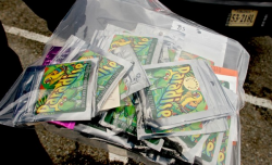 Police show what they suspect is "spice," confiscated during a raid on Outer Edge Gifts in Hampton, Va. (Photo by Rob Ostermaier)